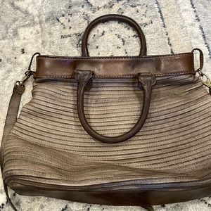 Majo brown leather handbag